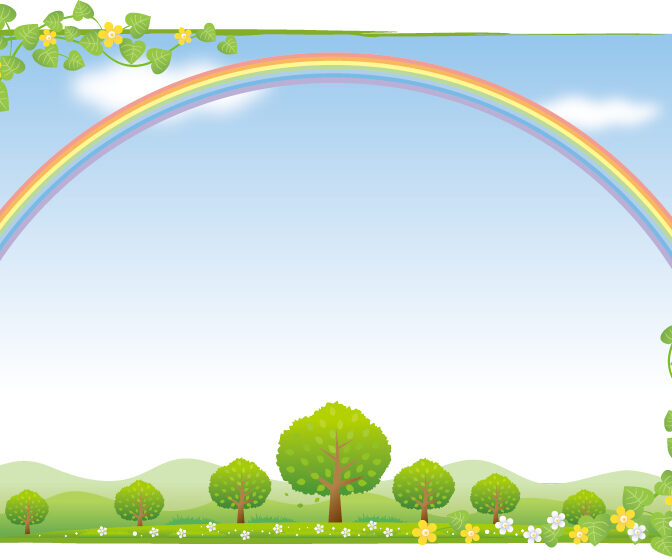 メッセージカード虹の橋１