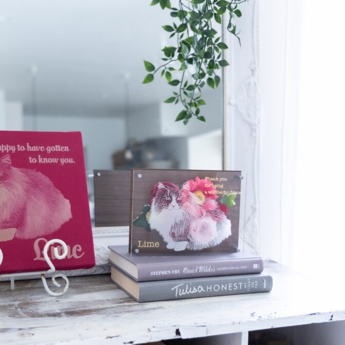 フラワーベースアクリルフォトプレート