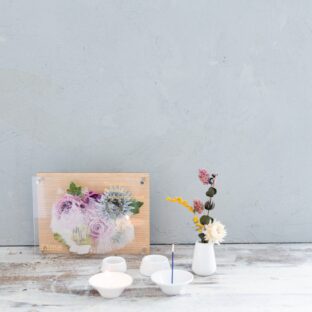 フラワーベースアクリルフォトプレート