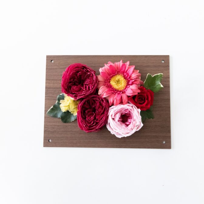 フラワーベースアクリルフォトプレート