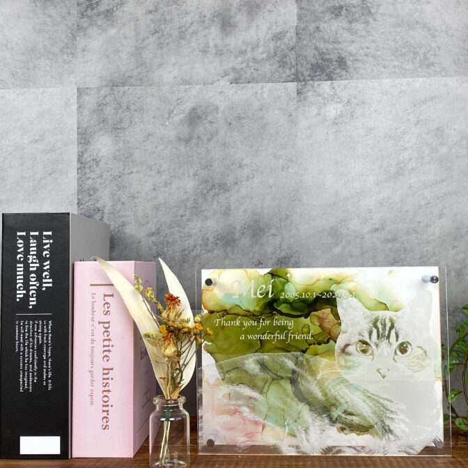 グラデーションアートアクリルフォトプレート