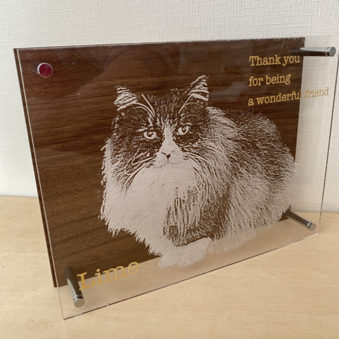 ウッドベースアクリルフォトプレート