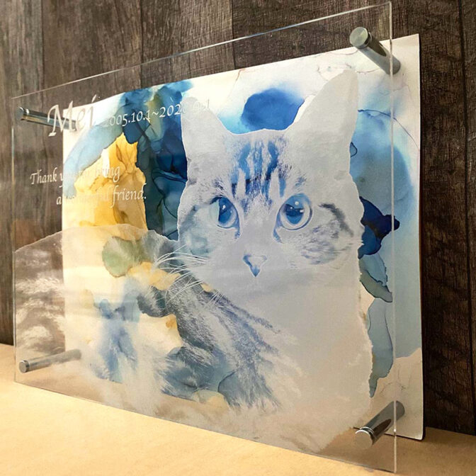 グラデーションアートアクリルフォトプレート